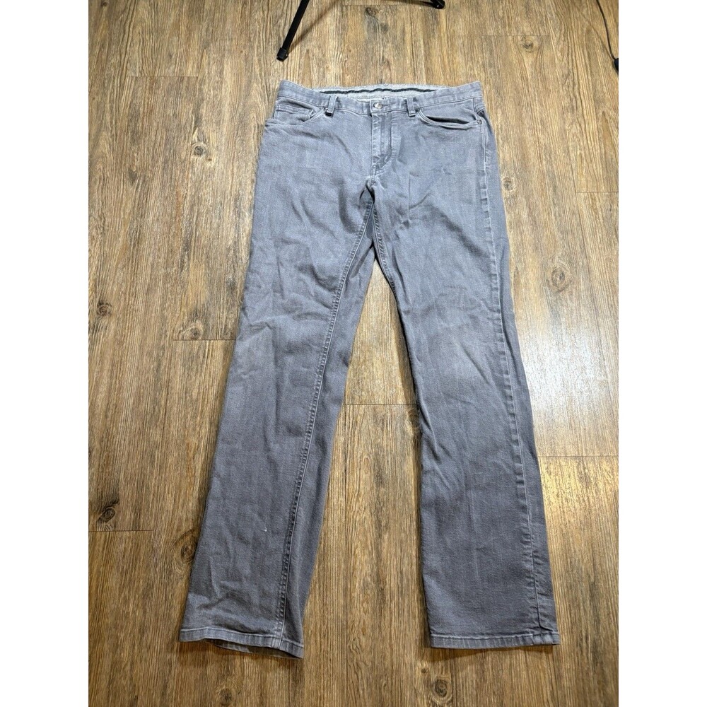 Ermenegildo Zegna Jeans Mens Sz 34 Gray Luxury Denim Tailored Fit Straight Leg